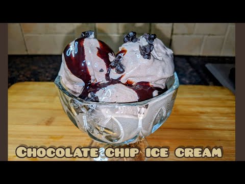 Easy Chocolate Chip Ice Cream | Homemade Chocolate Ice cream by Let's Cook with Nazli