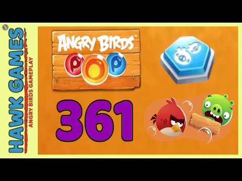 Angry Birds Stella POP Bubble Shooter Level 361 Hard - Walkthrough, No Boosters