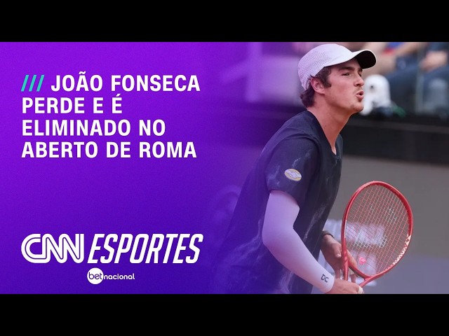 João Fonseca perde para Medjedovic e se despede do Masters 1000 de Roma | CNN PRIME TIME