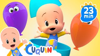 Ovos Surpresa: Aprenda números, cores e animais com Cuquín | Desenhos animados para bebês