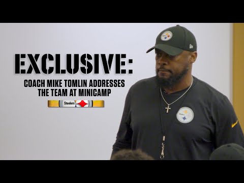 Coach Mike Tomlin talks about expectations & leadership during Steelers team meeting