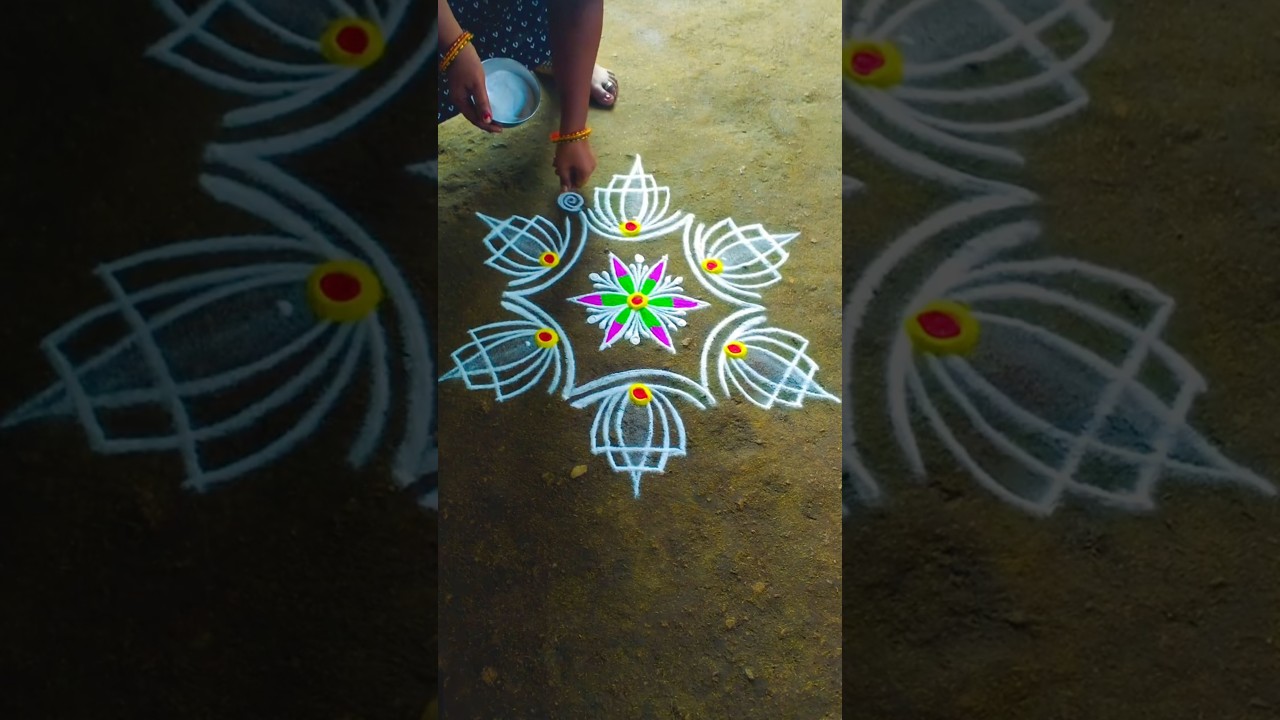 Art of Making Kolam Designs for Diwali