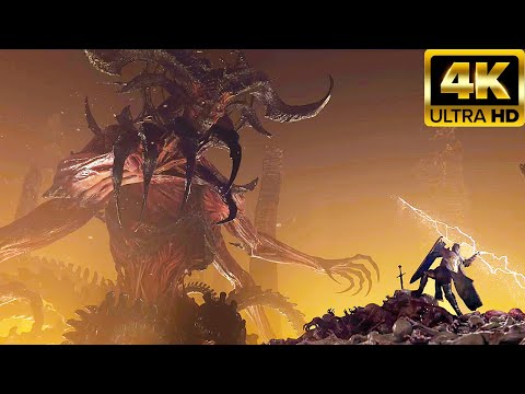DIABLO 4 Devil Army Vs Army Of God Battle Scene Cinematic 4K