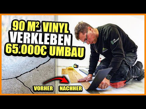 90 m² KLEBE-VINYL verlegen: Budget unter 10.000€ im 65.000€ Umbau! | Home Build Solution
