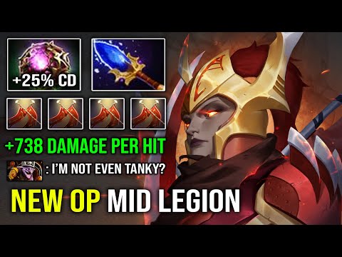 NEW OP MID LC +738 Damage Per Hit Nonstop Solo Duel with Octarine Aghanim 7.32c Dota 2