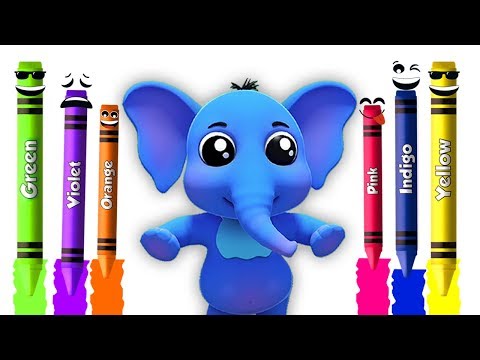 pastelli colori canzone | video di apprendimento per i bambini