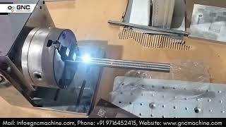 Laser Marking Machine with Rotary Chuck | 360° Precision Marking – GNC Machine Technologies