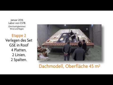 GSE IN-ROOF SYSTEM - Rain Wind Test (CSTB) (Deutsch)