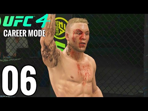 UFC 4 Flyweight Career Mode Walkthrough Part 6 - CRAZY TOE TO TOE FIGHT!