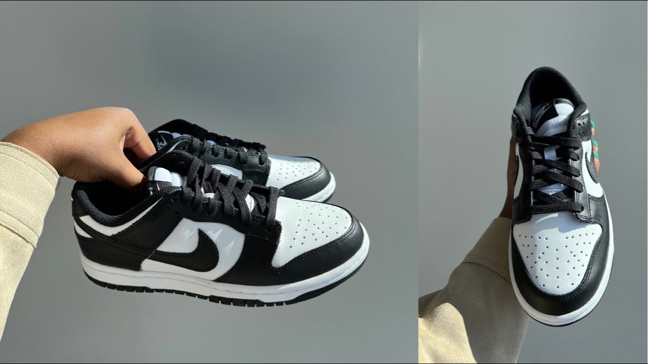 NIKE DUNK LOW BLACK AND WHITE UNBOXING