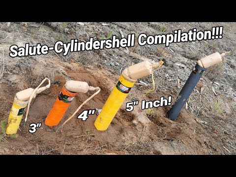 3" 4" & 5" Inch Italian Salute-Shell & Multi-Salute Cylinder COMPILATION! Confronto tra Colpi Scuri!