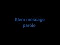 KLEM Message Parole