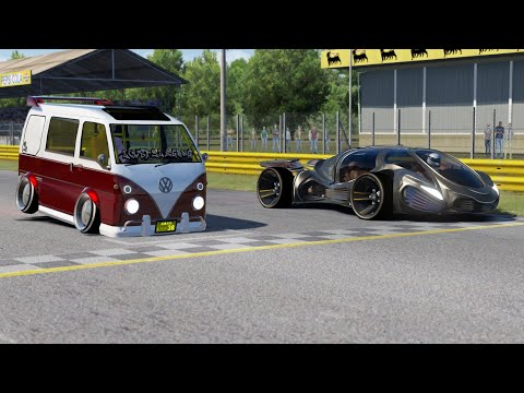 LSG Extra VW Samba Bus Style 98 vs Maserati Diablo at Monza Full Course