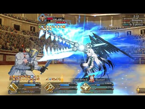 [FGO NA] Melusine vs Spartacus 6 turn [Grand Nerofest Exhibition]