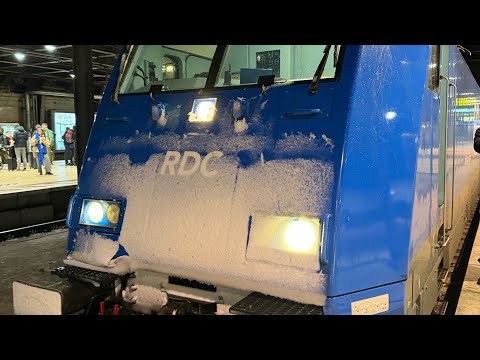 Winterliche Reise am Euronight 345 von Padborg nach Hamburg 🚆❄️ der RDC Deutschland und SJ Bahn.
