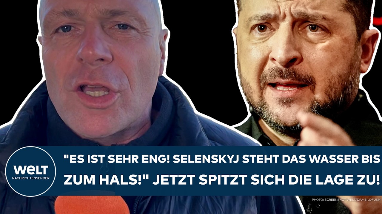 PUTINS KRIEG: "Es ist sehr eng! Selenskyj steht das Wasser bis zum Hals!" Die Lage spitzt sich zu!