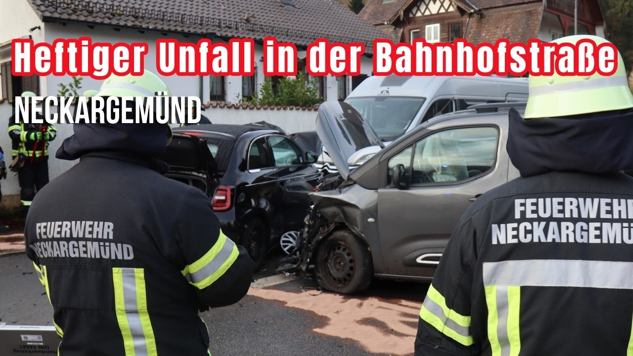 Auto landet im Gegenverkehr – schwerer Unfall mit zwei Verletzten in Neckargemünd
