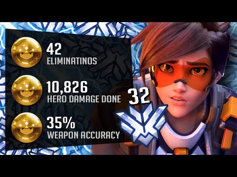 Top 500 Tracer Gale Showing His Tracking Skills! 42 ELIMS! POTG! [ OVERWATCH SEASON 26 ]