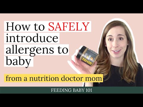 Step-by-step guide for introducing food allergens to your baby from a pediatric dietitian