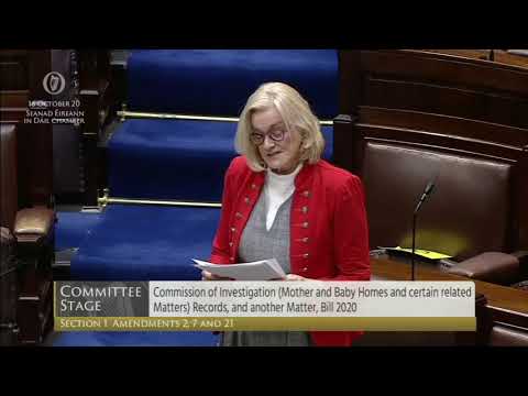 Senator Sharon Keogan 16 10 20 - Commission of investigation Mother and Baby Homes