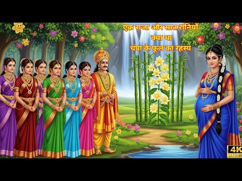 एक राजा और सात रानियों कि कहानी | क्या था सात बांस के पेड़ और चंपा के फूल का रहस्य | Hindi Stories