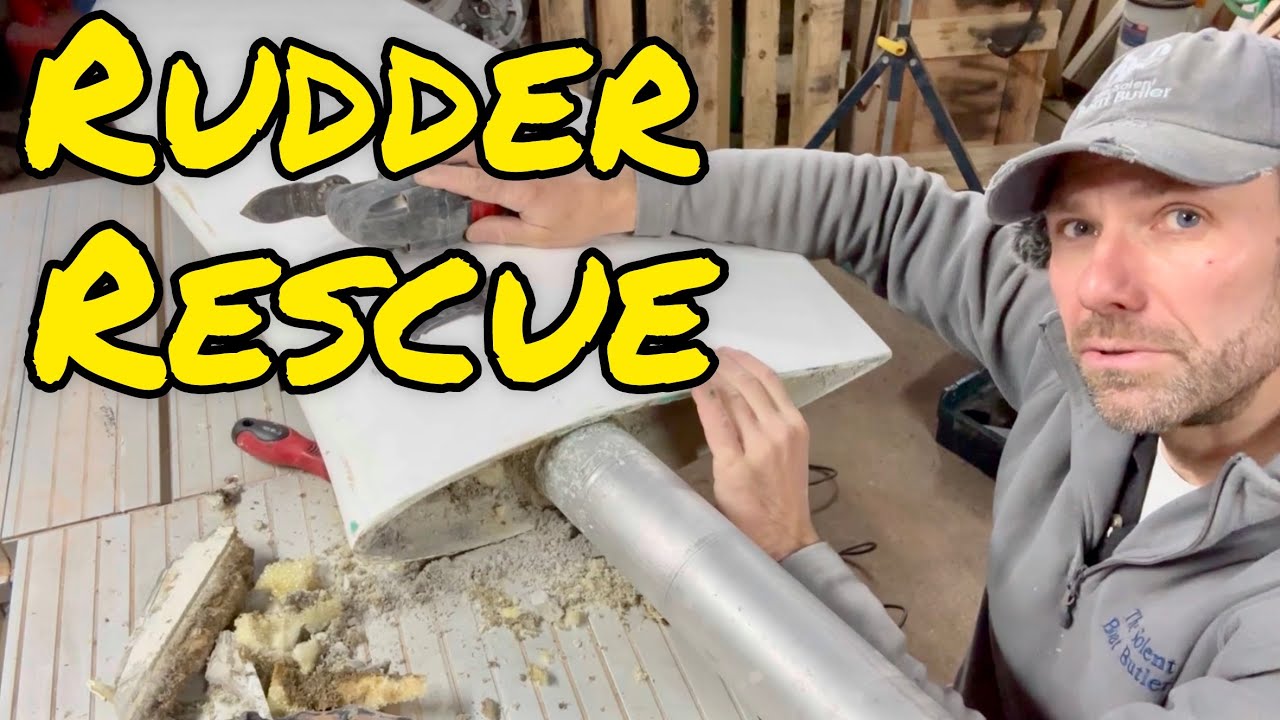 Rudder Removal, Draining, Repair, Bearings and Refitting (Race-boat Refit)