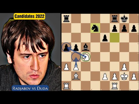 Does this Nxa5 Sac work for Radjabov?? | Radjabov vs Duda | FIDE Candidates Tournament 2022