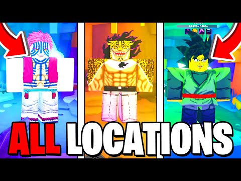 ALL SECRET BOSS LOCATIONS In Anime Weapons! Roblox