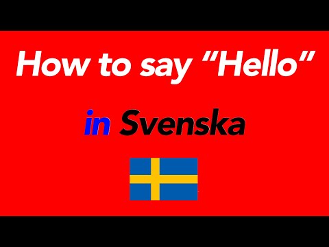 How to speak “Hello” in Swedish