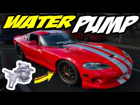 Dodge Viper Water Pump Replacement 1996 to 2002