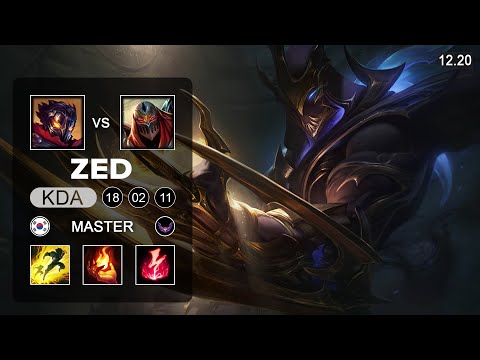 Zed vs Viktor Mid - KR Master - Patch 12.20 Season 12