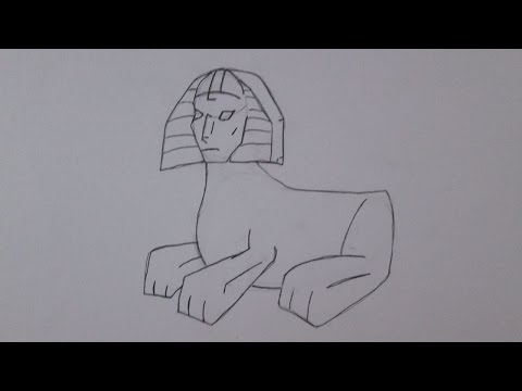 How to draw the Sphinx of Giza