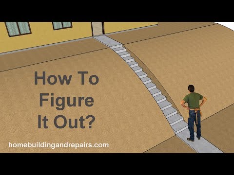How To Calculate Over All Stair Rise Height On Sloping Hill – Construction Tips