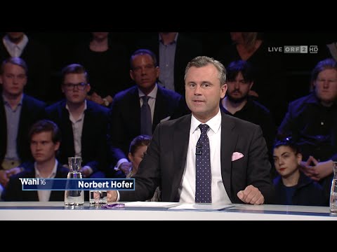 Norbert Hofer - Runde der Kandidaten zur BP Wahl - 21.4.2016