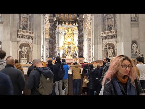 🇻🇦 ST PETER'S BASILICA, VATICAN CITY VIRTUAL WALKING TOUR, 4K