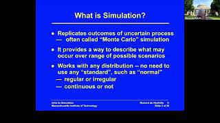 Unit 5: Mechanics of Simulation, Video 1: Concept—What Is Needed