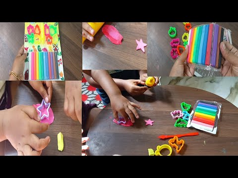 Learn Colour With Rainbow Dough Clay Molds and Shapes