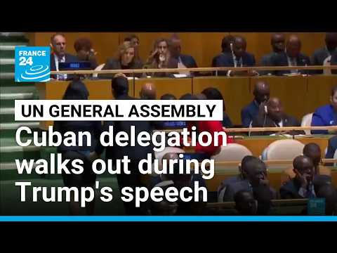 Cuban delegation walks out during speech of US President