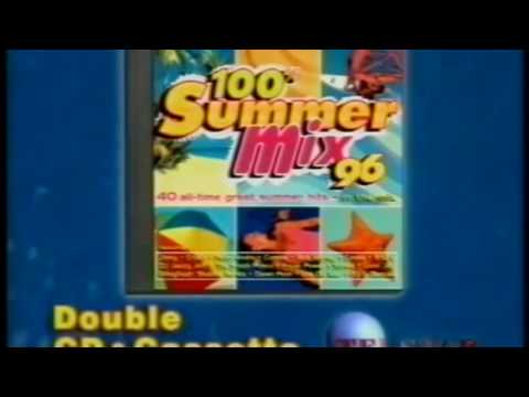 100% SUMMER MIX 96  album cassette cd  TV ADVERT 1996  ITV SOUTH  butlins 1996 anthems