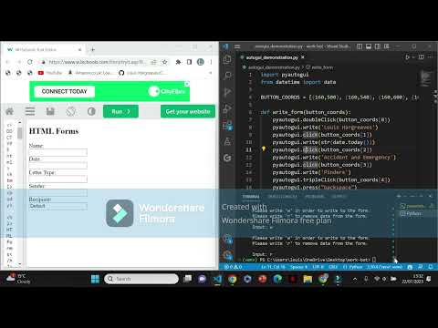 Pyautogui demo for work