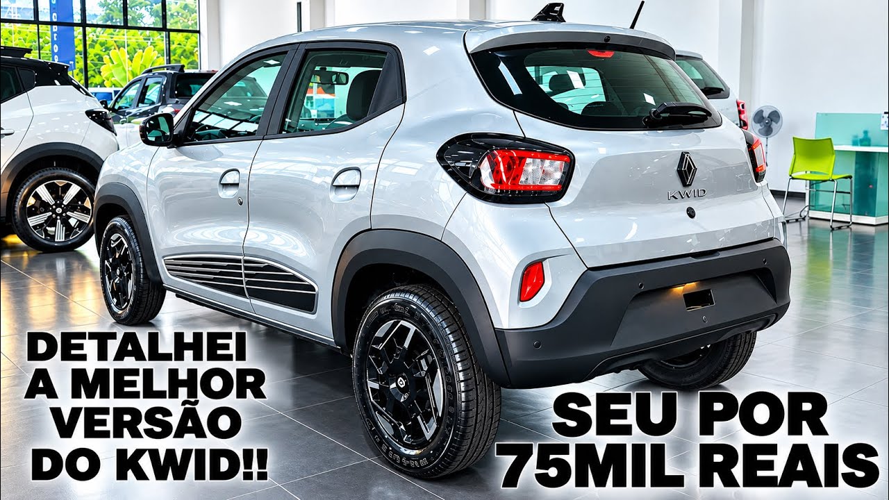 ESSA É A NOVA VERSÃO INTERMEDIÁRIA DO NOVO RENAULT KWID A THECNO 2027 | CONFIRA AS NOVIDADES!!