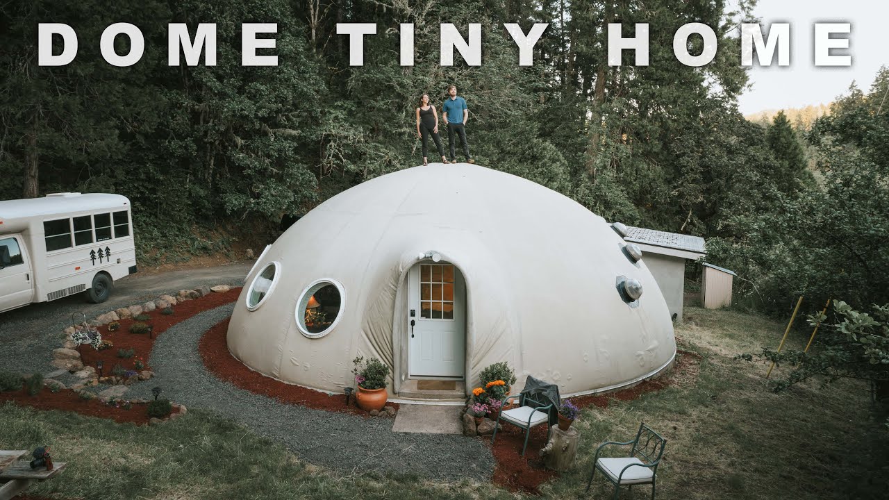 Concrete Dome Tiny Home - Full Tour! (800 sqft)