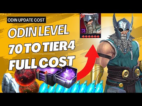 ODIN LEVEL 70 TO TIER4 FULL UPDATE COST || ODIN TIER4 COST || #mff #odin  #odinupdate