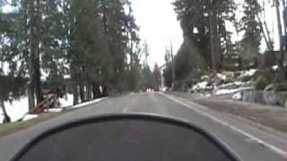 preview picture of video 'Suzuki B-King - Orting  &  South Prairie Loop 1-3-2009  Snow on the ground.'