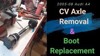 From Start to Finish; Rebuilding CV Axles on 2005-08 Audi A4 (Complete Tutorial)!
