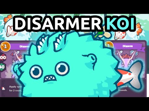 TOP 72 Disarmer Koi - 2954 MMR Off-season Gameplay | Axie Infinity
