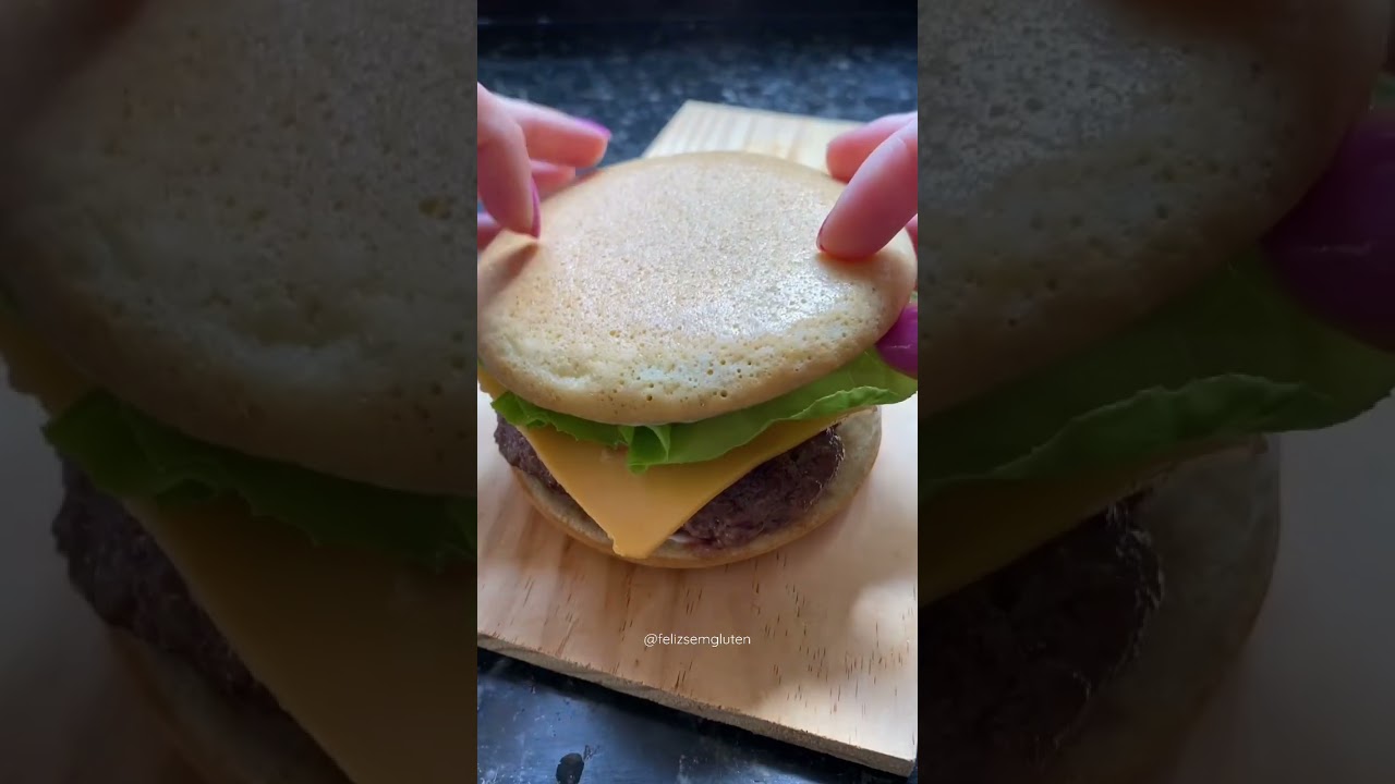 Pão de frigideira sem glúten e sem lactose | saudável e da para usar como pão de hambúrguer!!!