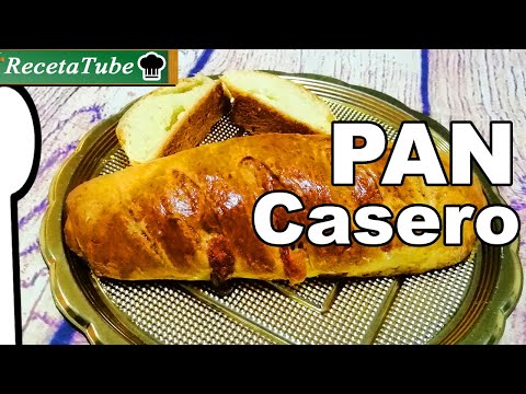 Cómo hacer PAN CASERO de forma FÁCIL EN CASA - Pan receta fácil y rápida de Recetatube