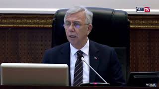 ABB Başkanı Sn. @mansuryavastv Belediye Meclisinde Konuşuyor: "ASKİ Önemli Projeler"