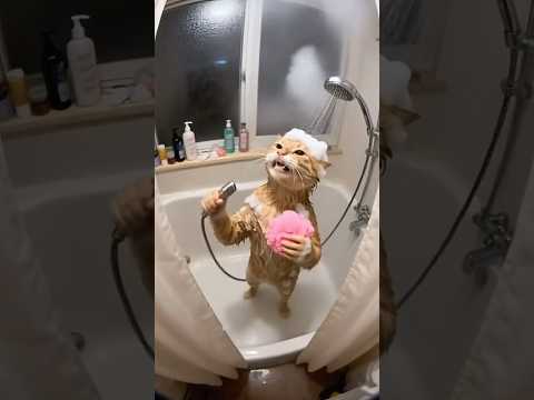 Karabaş banyo yapıyor
